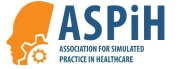 The ASPIH logo. ASPIH is the Association for Simulated Practice in Healthcare